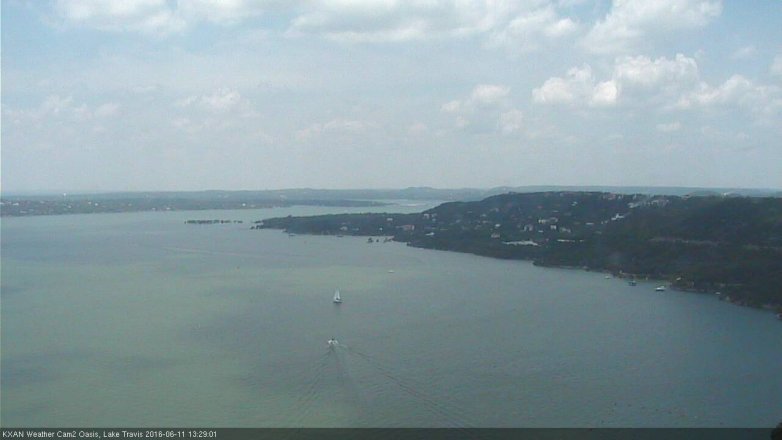 Lake Travis webcam, June 11, 2016 12:45 PM CT