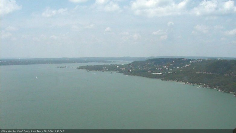 Lake Travis webcam, June 11, 2016 12:50 PM CT