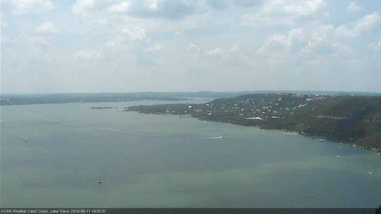 Lake Travis webcam, June 11, 2016 1:15 PM CT