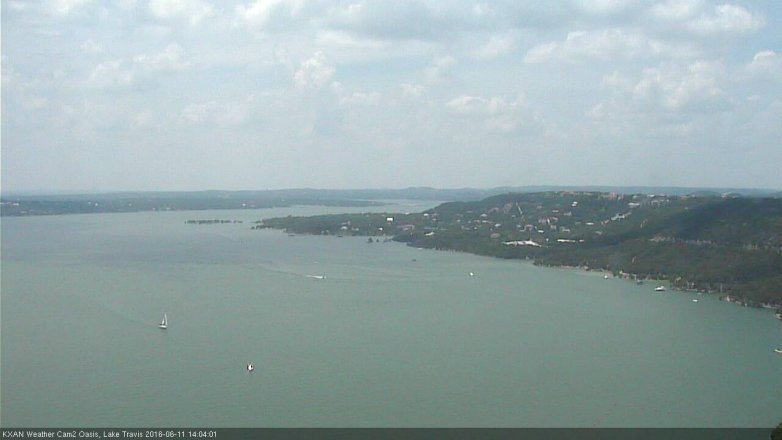 Lake Travis webcam, June 11, 2016 1:25 PM CT