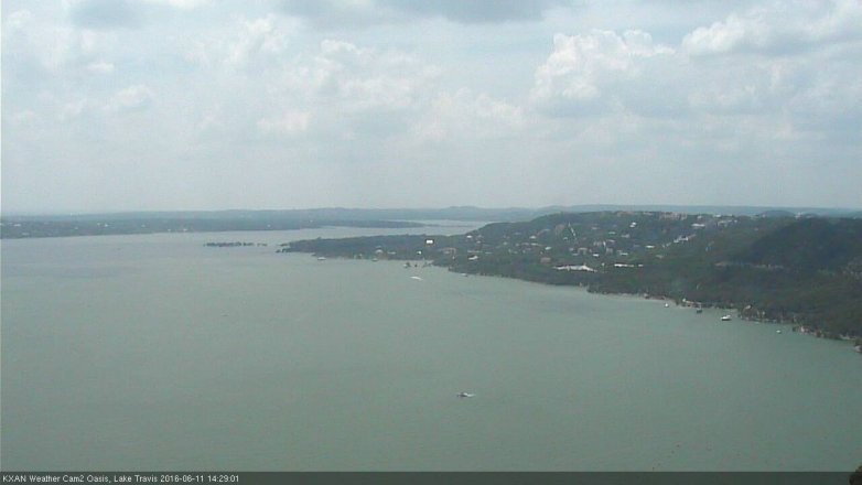 Lake Travis webcam, June 11, 2016 1:35 PM CT