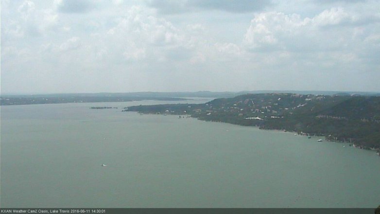 Lake Travis webcam, June 11, 2016 1:55 PM CT