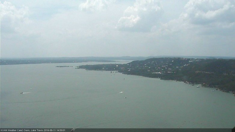Lake Travis webcam, June 11, 2016 2:25 PM CT