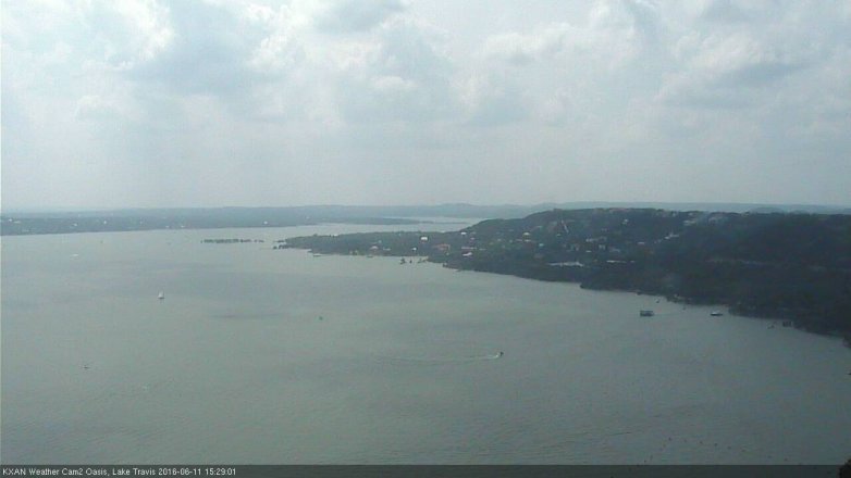Lake Travis webcam, June 11, 2016 2:45 PM CT