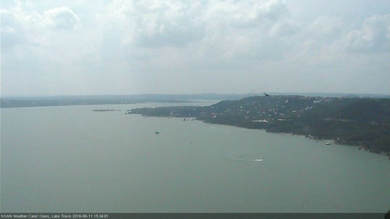 Lake Travis webcam, June 11, 2016 2:50 PM CT