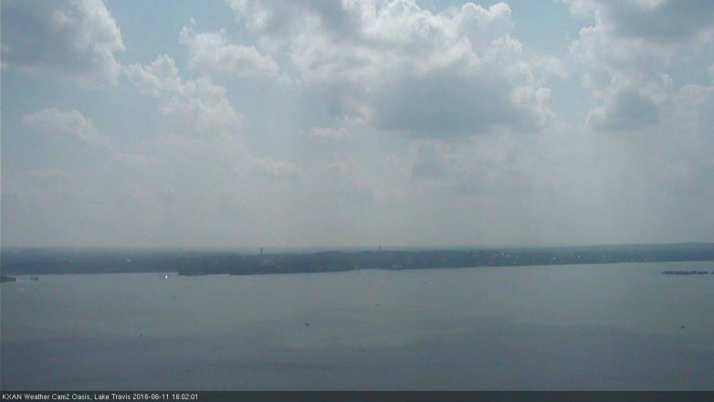 Lake Travis webcam, June 11, 2016 3:25 PM CT