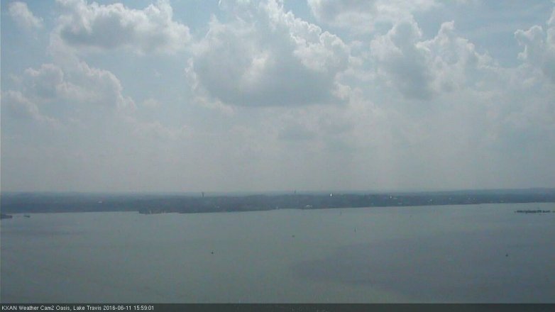 Lake Travis webcam, June 11, 2016 3:30 PM CT