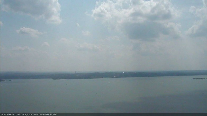 Lake Travis webcam, June 11, 2016 3:35 PM CT