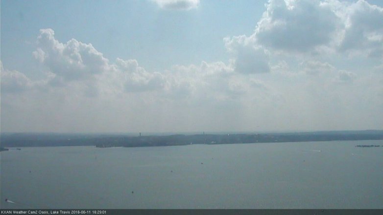 Lake Travis webcam, June 11, 2016 3:40 PM CT