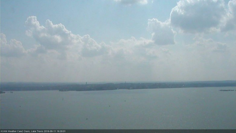 Lake Travis webcam, June 11, 2016 3:45 PM CT