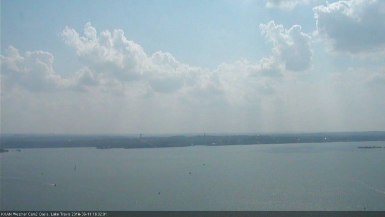Lake Travis webcam, June 11, 2016 3:50 PM CT