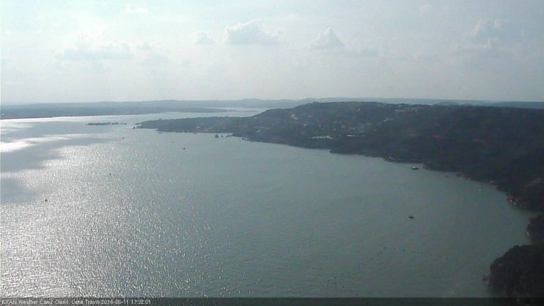 Lake Travis webcam, June 11, 2016 5:00 PM CT