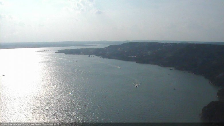 Lake Travis webcam, June 11, 2016 5:15 PM CT