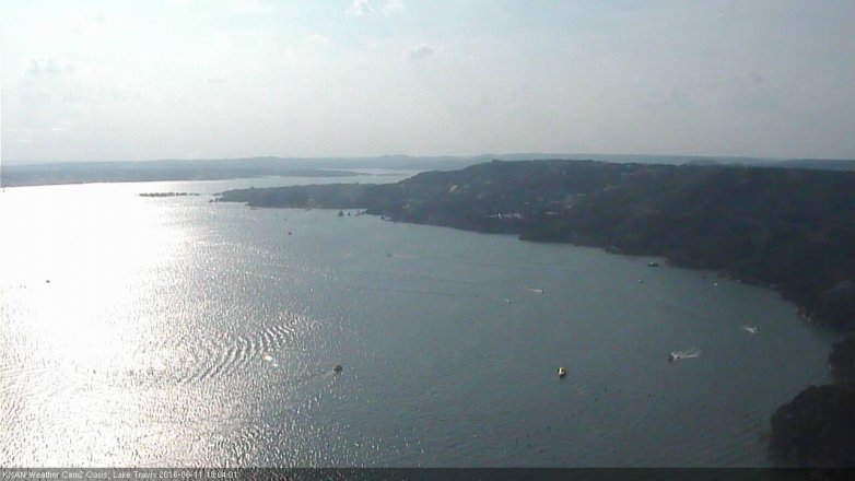 Lake Travis webcam, June 11, 2016 5:30 PM CT