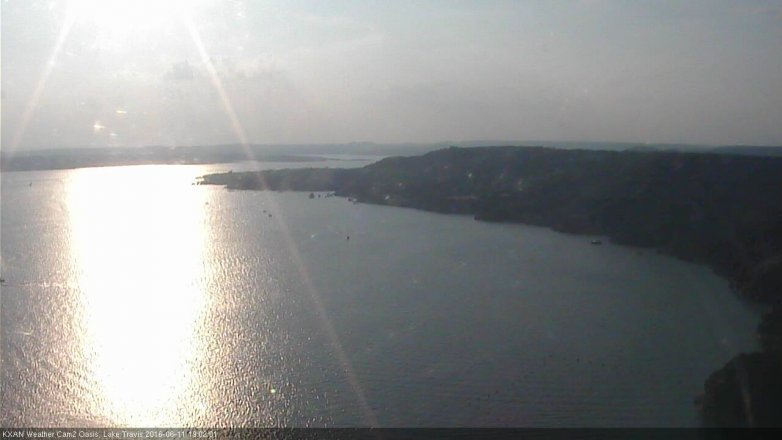Lake Travis webcam, June 11, 2016 6:15 PM CT