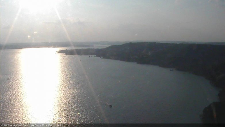 Lake Travis webcam, June 11, 2016 6:20 PM CT