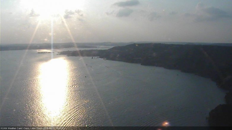 Lake Travis webcam, June 11, 2016 6:35 PM CT