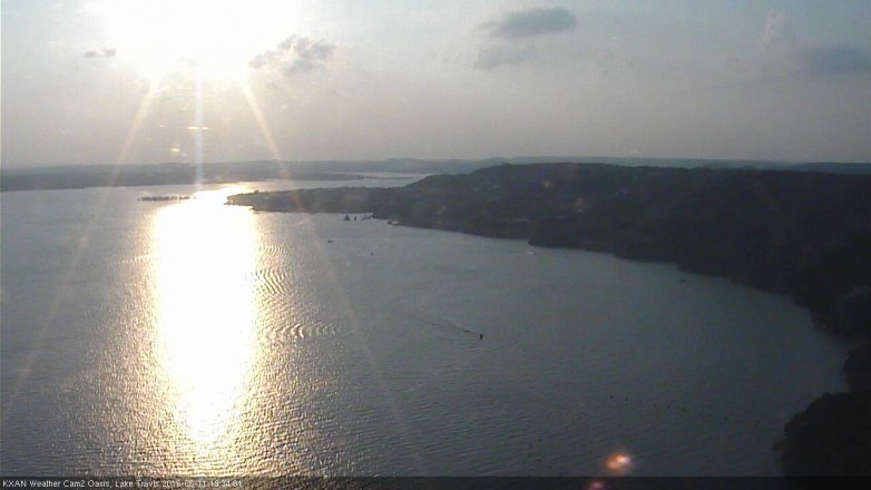 Lake Travis webcam, June 11, 2016 6:50 PM CT