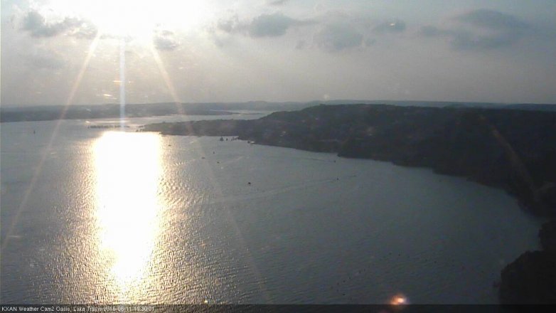 Lake Travis webcam, June 11, 2016 7:00 PM CT