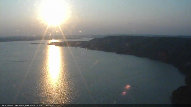 Lake Travis webcam, June 11, 2016 7:05 PM CT