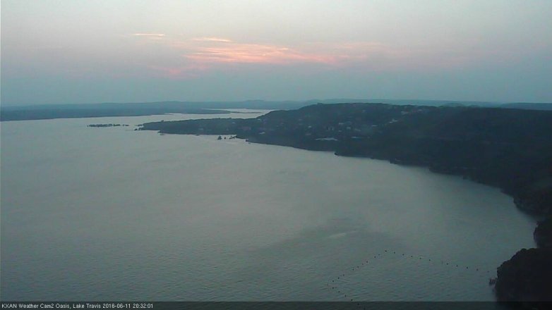 Lake Travis webcam, June 11, 2016 7:50 PM CT