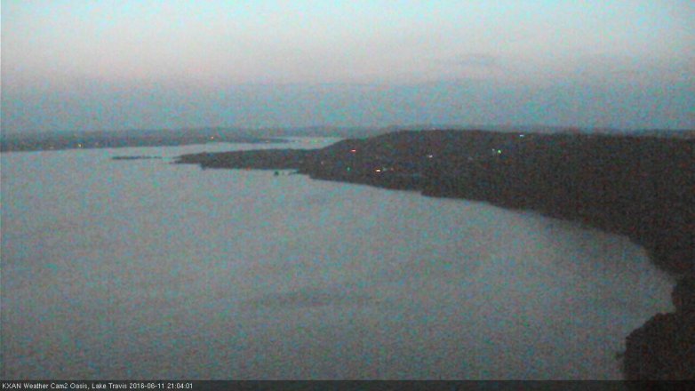 Lake Travis webcam, June 11, 2016 8:10 PM CT
