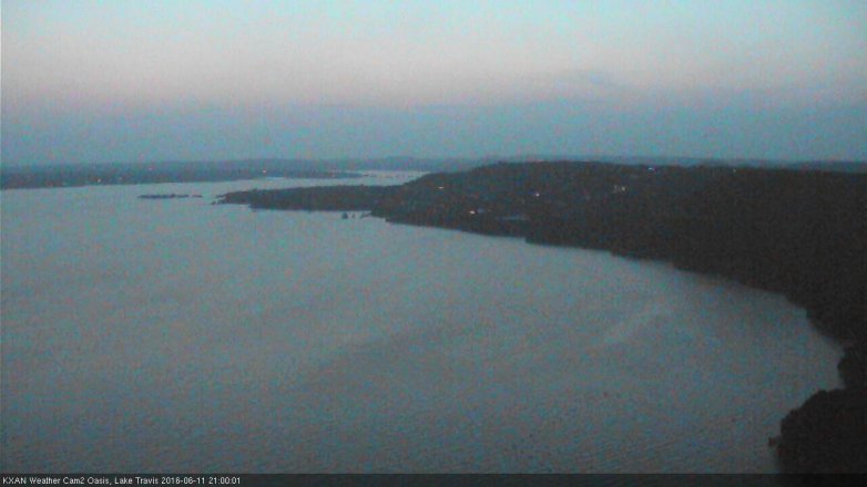 Lake Travis webcam, June 11, 2016 8:25 PM CT
