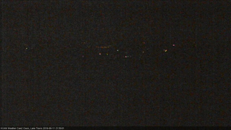 Lake Travis webcam, June 11, 2016 9:15 PM CT