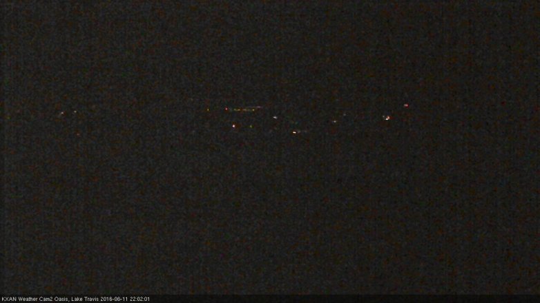 Lake Travis webcam, June 11, 2016 9:20 PM CT