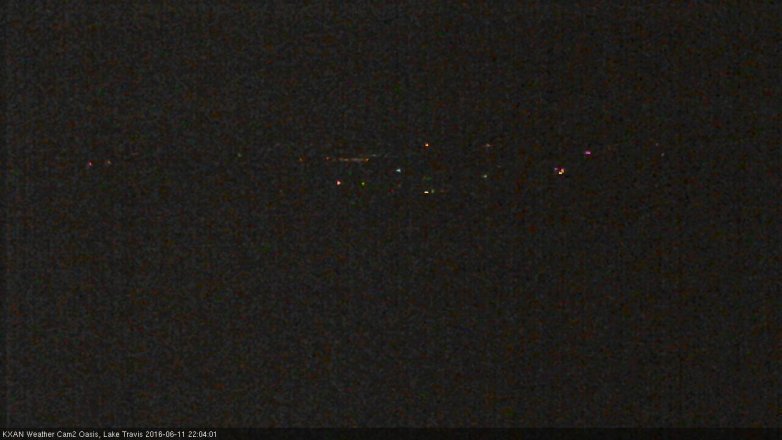 Lake Travis webcam, June 11, 2016 9:25 PM CT