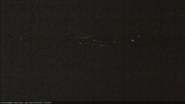 Lake Travis webcam, June 11, 2016 9:30 PM CT