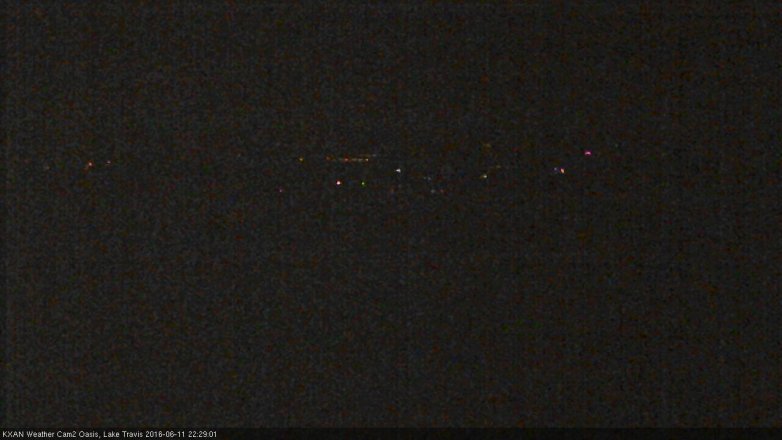 Lake Travis webcam, June 11, 2016 9:35 PM CT