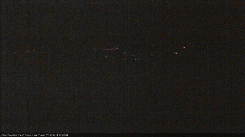 Lake Travis webcam, June 11, 2016 9:50 PM CT