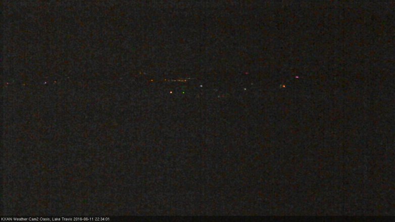 Lake Travis webcam, June 11, 2016 10:00 PM CT