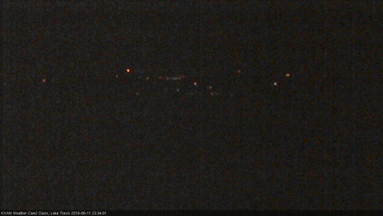 Lake Travis webcam, June 11, 2016 11:00 PM CT