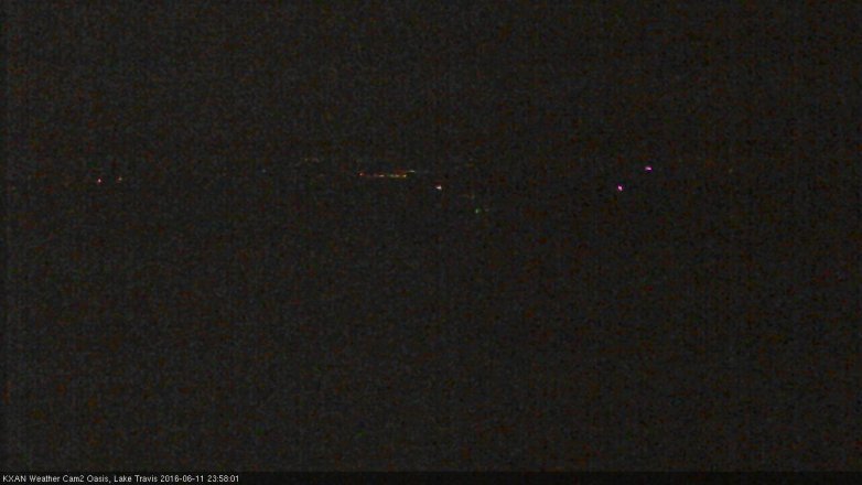 Lake Travis webcam, June 11, 2016 11:10 PM CT