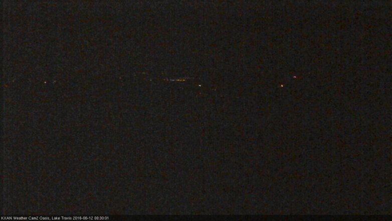 Lake Travis webcam, June 11, 2016 11:40 PM CT