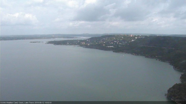 Lake Travis webcam, June 12, 2016 9:15 AM CT