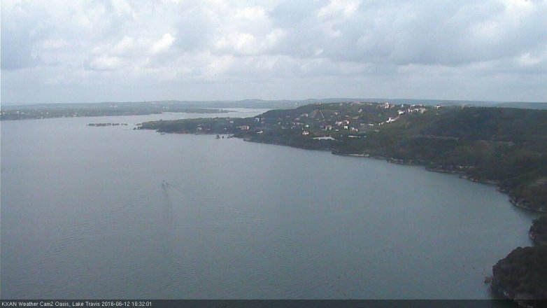 Lake Travis webcam, June 12, 2016 10:00 AM CT