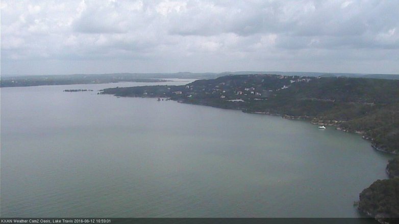Lake Travis webcam, June 12, 2016 10:30 AM CT
