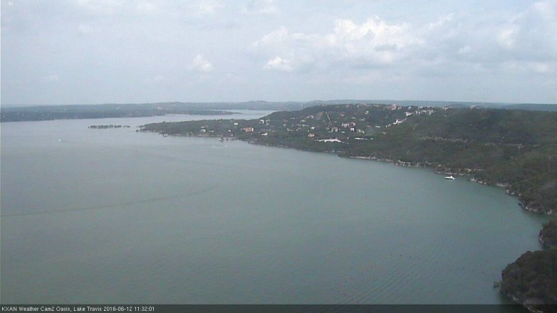 Lake Travis webcam, June 12, 2016 10:40 AM CT