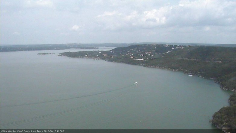 Lake Travis webcam, June 12, 2016 10:50 AM CT