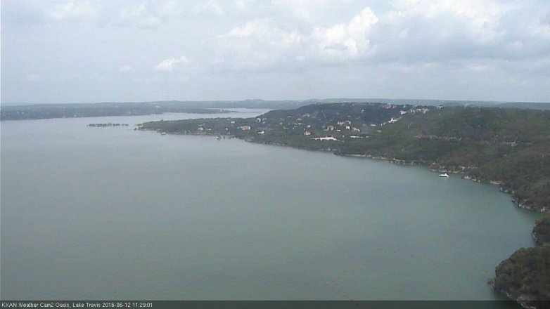 Lake Travis webcam, June 12, 2016 11:00 AM CT