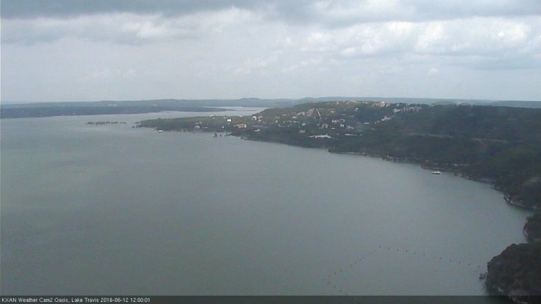 Lake Travis webcam, June 12, 2016 11:10 AM CT