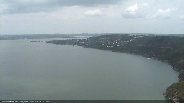 Lake Travis webcam, June 12, 2016 11:35 AM CT