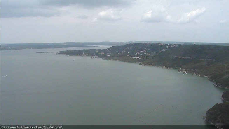 Lake Travis webcam, June 12, 2016 11:45 AM CT