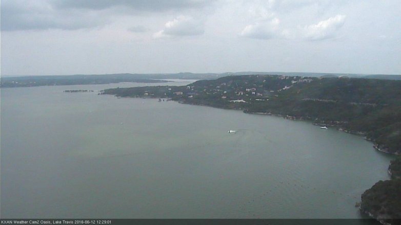 Lake Travis webcam, June 12, 2016 12:00 PM CT