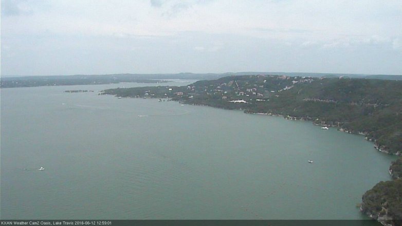 Lake Travis webcam, June 12, 2016 12:05 PM CT