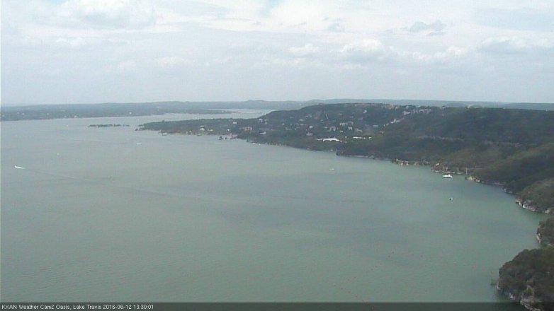 Lake Travis webcam, June 12, 2016 12:45 PM CT