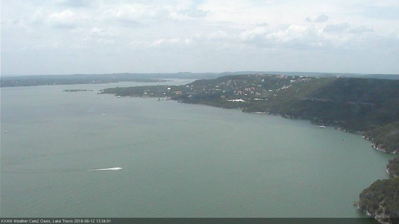 Lake Travis webcam, June 12, 2016 12:50 PM CT